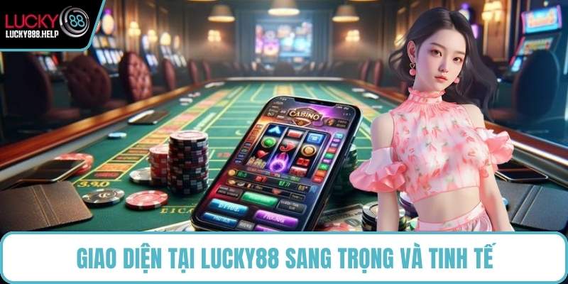 Giao diện tại LUCKY88 sang trọng và tinh tế
